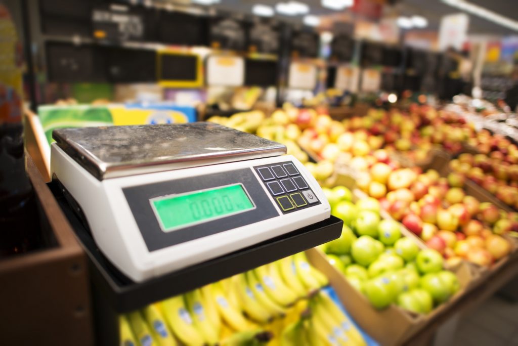 Retail Store Fruits Weighing